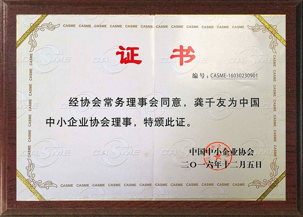 中国中小企业协会理事